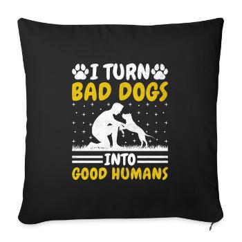 Dog Trainer Dog Training Training Dogs Pet Care Pr - Sofa pillowcase 17,3'' x 17,3'' (45 x 45 cm) - black - Front