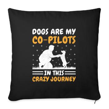 Dog Trainer Dog Training Training Dogs Pet Care Pr - Sofa pillowcase 17,3'' x 17,3'' (45 x 45 cm) - black - Front