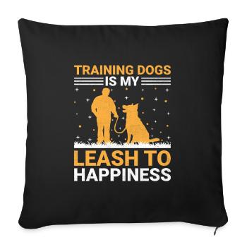 Dog Trainer Dog Training Training Dogs Pet Care Pr - Sofa pillowcase 17,3'' x 17,3'' (45 x 45 cm) - black - Front