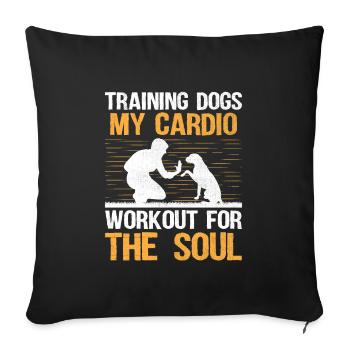 Dog Trainer Dog Training Training Dogs Pet Care Pr - Sofa pillowcase 17,3'' x 17,3'' (45 x 45 cm) - black - Front