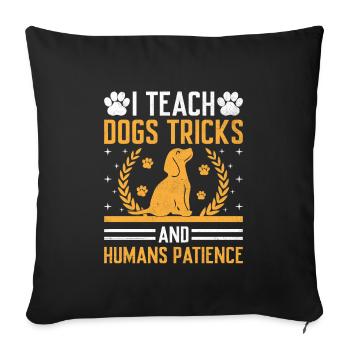 Dog Trainer Dog Training Training Dogs Pet Care Pr - Sofa pillowcase 17,3'' x 17,3'' (45 x 45 cm) - black - Front