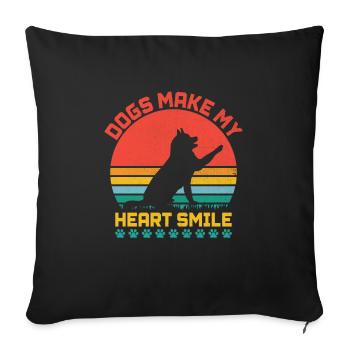 Dog Trainer Dog Training Training Dogs Pet Care Pr - Sofa pillowcase 17,3'' x 17,3'' (45 x 45 cm) - black - Front