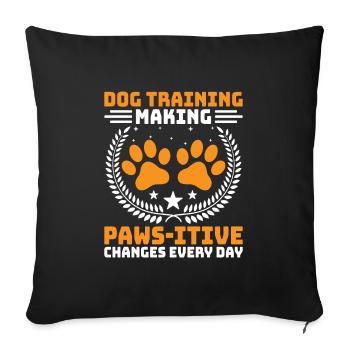 Dog Trainer Dog Training Training Dogs Pet Care Pr - Sofa pillowcase 17,3'' x 17,3'' (45 x 45 cm) - black - Front