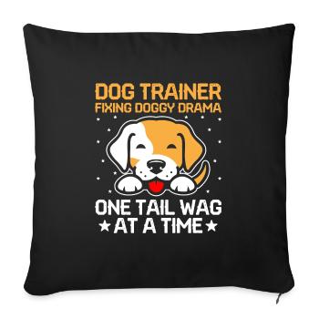 Dog Trainer Dog Training Training Dogs Pet Care Pr - Sofa pillowcase 17,3'' x 17,3'' (45 x 45 cm) - black - Front