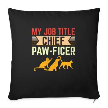 Pet Sitter Pet Sitting Dog and Cat Sitters Dog Wal - Sofa pillowcase 17,3'' x 17,3'' (45 x 45 cm) - black - Front
