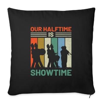 Marching Band Sayings Funny Marching Instruments - Sofa pillowcase 17,3'' x 17,3'' (45 x 45 cm) - black - Front