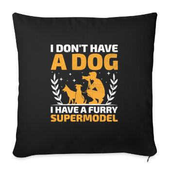 Dog Lover Photography Loves Dog Photographer Dogs - Sofa pillowcase 17,3'' x 17,3'' (45 x 45 cm) - black - Front