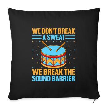 Drum Corps Marching Band Drum Corp Music Percussio - Sofakissenbezug 45 x 45 cm - Schwarz - Vorne