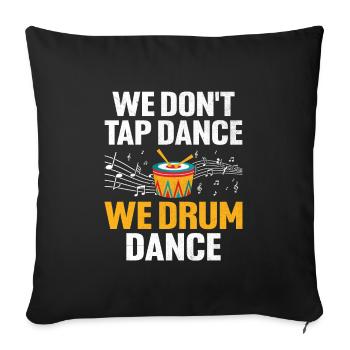 Drum Corps Marching Band Drum Corp Music Percussio - Sofa pillowcase 17,3'' x 17,3'' (45 x 45 cm) - black - Front