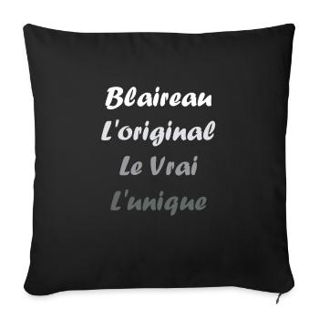 blaireau - Housse de coussin décorative 45 x 45 cm - noir - Devant