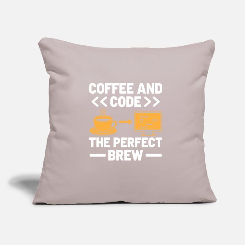 Kaffee-Codierung Programmierer Programmierer Entwickler Nerd Coff Sofakissenbezug 45 x 45 cm