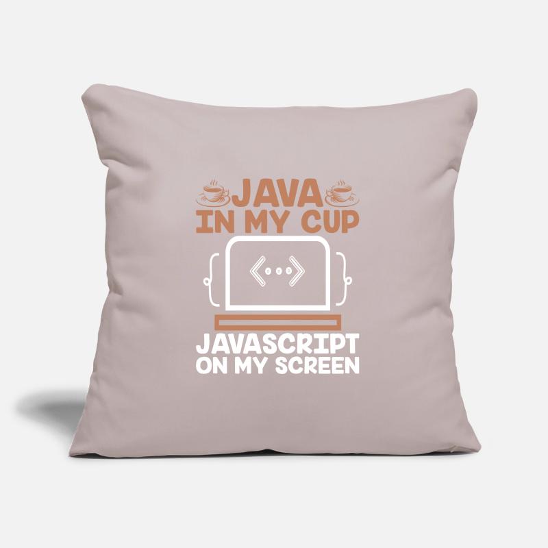 Coffee Coding Programmer Coder Developer Nerd Coff Sofa pillowcase 17,3'' x 17,3'' (45 x 45 cm)