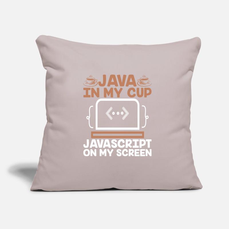 Coffee Coding Programmer Coder Developer Nerd Coff Sofa pillowcase 17,3'' x 17,3'' (45 x 45 cm)