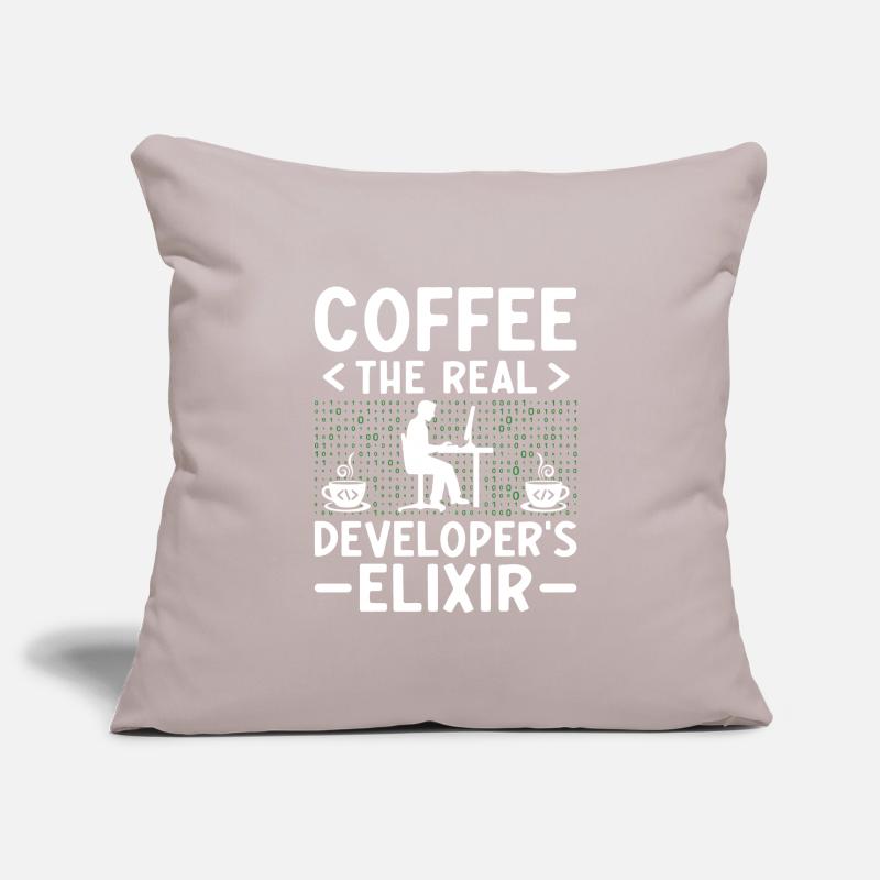 Kaffee-Codierung Programmierer Programmierer Entwickler Nerd Coff Sofakissenbezug 45 x 45 cm
