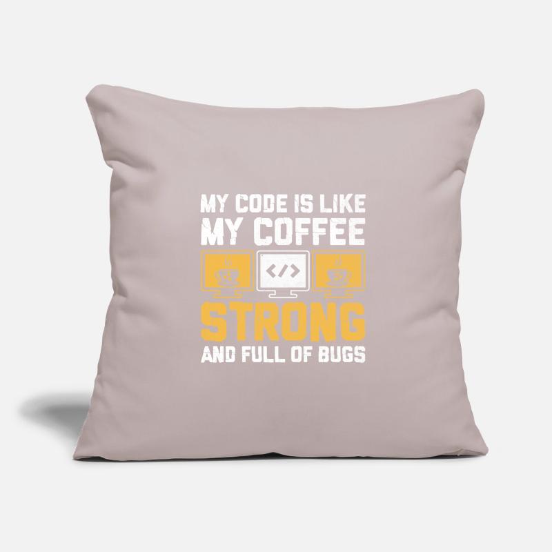 Kaffee-Codierung Programmierer Programmierer Entwickler Nerd Coff Sofakissenbezug 45 x 45 cm