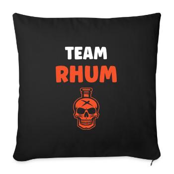 Rum - Sofa pillowcase 17,3'' x 17,3'' (45 x 45 cm) - black - Front