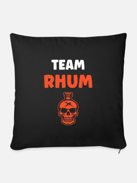 Rum - Sofakissenbezug 45 x 45 cm - Schwarz