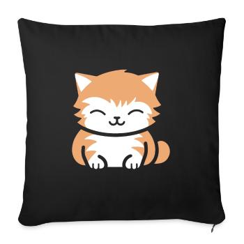 Bébé chat - Housse de coussin décorative 45 x 45 cm - noir - Devant