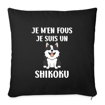 Shikoku - Sofa pillowcase 17,3'' x 17,3'' (45 x 45 cm) - black - Front