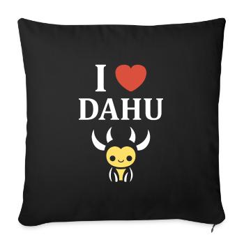 dahu - Housse de coussin décorative 45 x 45 cm - noir - Devant