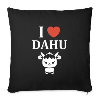Dahu - Housse de coussin décorative 45 x 45 cm - noir - Devant