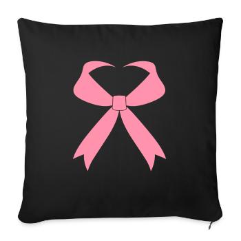 Breast Cancer Awareness - Sofa pillowcase 17,3'' x 17,3'' (45 x 45 cm) - black - Front