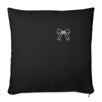 Breast Cancer Awareness - Sofa pillowcase 17,3'' x 17,3'' (45 x 45 cm) - black - Front