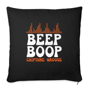 Chiptune Music Lover Groove zu den Bleeps und Bloo - Sofakissenbezug 45 x 45 cm - Schwarz - Vorne