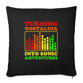 Chiptune Music Lover Groove to the Bleeps and Bloo - Sofa pillowcase 17,3'' x 17,3'' (45 x 45 cm) - black - Front