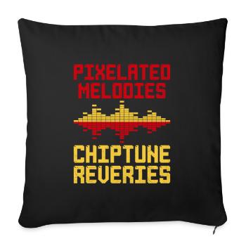 Chiptune Music Lover Groove to the Bleeps and Bloo - Sofa pillowcase 17,3'' x 17,3'' (45 x 45 cm) - black - Front