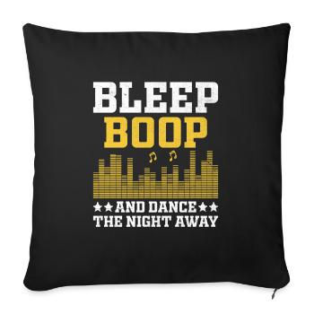 Chiptune Music Lover Groove to the Bleeps and Bloo - Sofa pillowcase 17,3'' x 17,3'' (45 x 45 cm) - black - Front