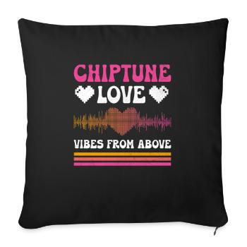 Chiptune Music Lover Groove zu den Bleeps und Bloo - Sofakissenbezug 45 x 45 cm - Schwarz - Vorne