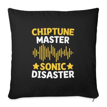 Chiptune Music Lover Groove zu den Bleeps und Bloo - Sofakissenbezug 45 x 45 cm - Schwarz - Vorne