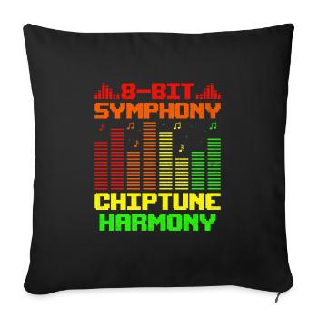 Chiptune Music Lover Groove to the Bleeps and Bloo - Sofa pillowcase 17,3'' x 17,3'' (45 x 45 cm) - black - Front
