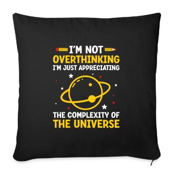 Professeur de sciences Professeur d’école Biologie Chimie P - Housse de coussin décorative 45 x 45 cm - noir - Devant