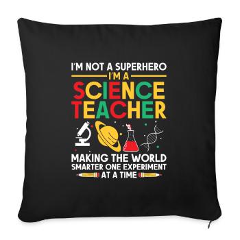Science Teacher School Teacher Biology Chemistry P - Sofa pillowcase 17,3'' x 17,3'' (45 x 45 cm) - black - Front