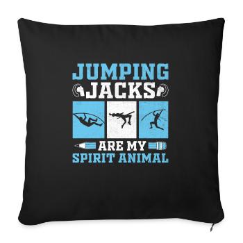 Physical Education Teacher PE Teachers School Spor - Sofa pillowcase 17,3'' x 17,3'' (45 x 45 cm) - black - Front