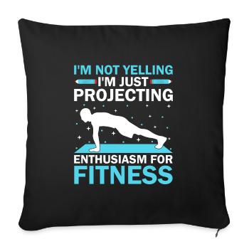 Physical Education Teacher PE Teachers School Spor - Sofa pillowcase 17,3'' x 17,3'' (45 x 45 cm) - black - Front