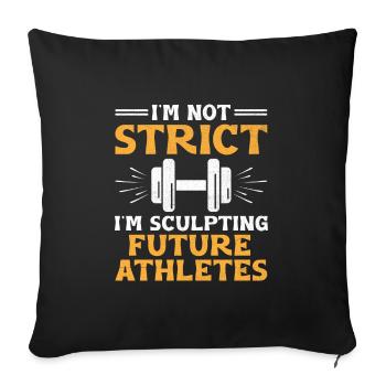 Physical Education Teacher PE Teachers School Spor - Sofa pillowcase 17,3'' x 17,3'' (45 x 45 cm) - black - Front