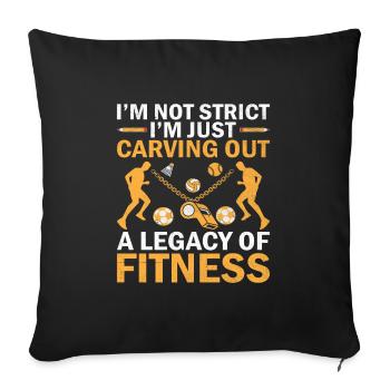 Physical Education Teacher PE Teachers School Spor - Sofa pillowcase 17,3'' x 17,3'' (45 x 45 cm) - black - Front