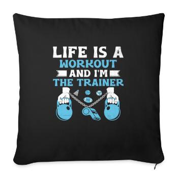 Physical Education Teacher PE Teachers School Spor - Sofa pillowcase 17,3'' x 17,3'' (45 x 45 cm) - black - Front