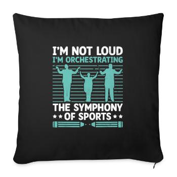 Physical Education Teacher PE Teachers School Spor - Sofa pillowcase 17,3'' x 17,3'' (45 x 45 cm) - black - Front