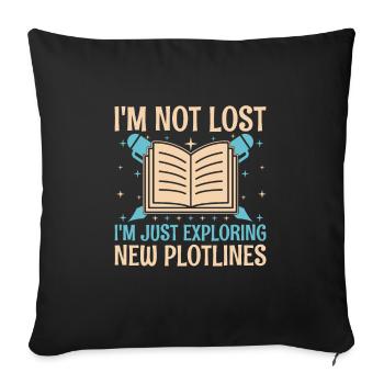 Literature Teacher School Teacher Funny Teachers S - Sofa pillowcase 17,3'' x 17,3'' (45 x 45 cm) - black - Front