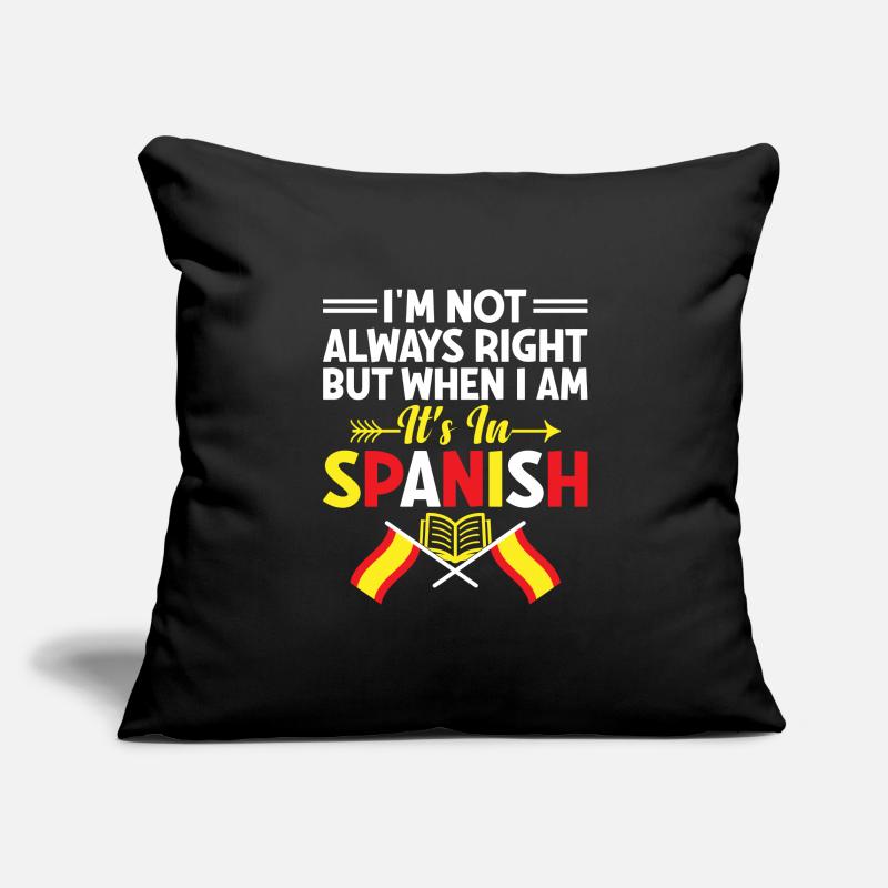 Professeur de langues étrangères École Professeurs de langues Housse de coussin décorative 45 x 45 cm