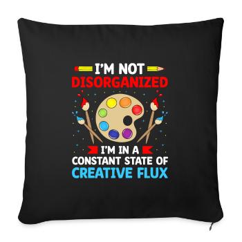 Art Teacher School Teacher Funny Art Teachers Scho - Sofa pillowcase 17,3'' x 17,3'' (45 x 45 cm) - black - Front