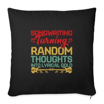 Musiker Songwriter Sänger Musiker Musik Musik Pr - Sofakissenbezug 45 x 45 cm - Schwarz - Vorne