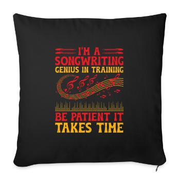 Musician Songwriter Singer Musician Music Music Pr - Sofa pillowcase 17,3'' x 17,3'' (45 x 45 cm) - black - Front