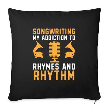 Musicien Auteur-compositeur Chanteur Musicien Musique Musique Pr - Housse de coussin décorative 45 x 45 cm - noir - Devant