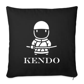 KENDO - Sofa pillowcase 17,3'' x 17,3'' (45 x 45 cm) - black - Front