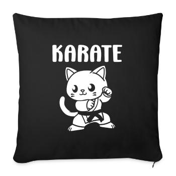Karate - Sofakissenbezug 45 x 45 cm - Schwarz - Vorne